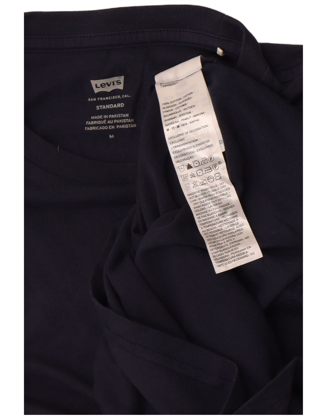 Levi's standardna muška majica s dugim rukavima, srednje tamnoplavi pamuk