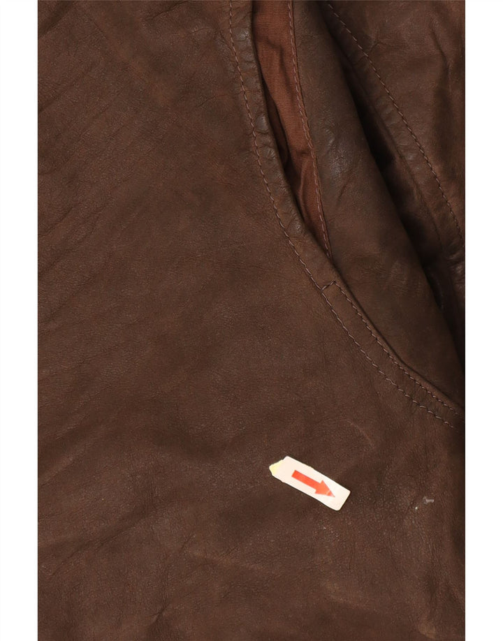 CONBIPEL muška kožna jakna UK 40 velika smeđa koža