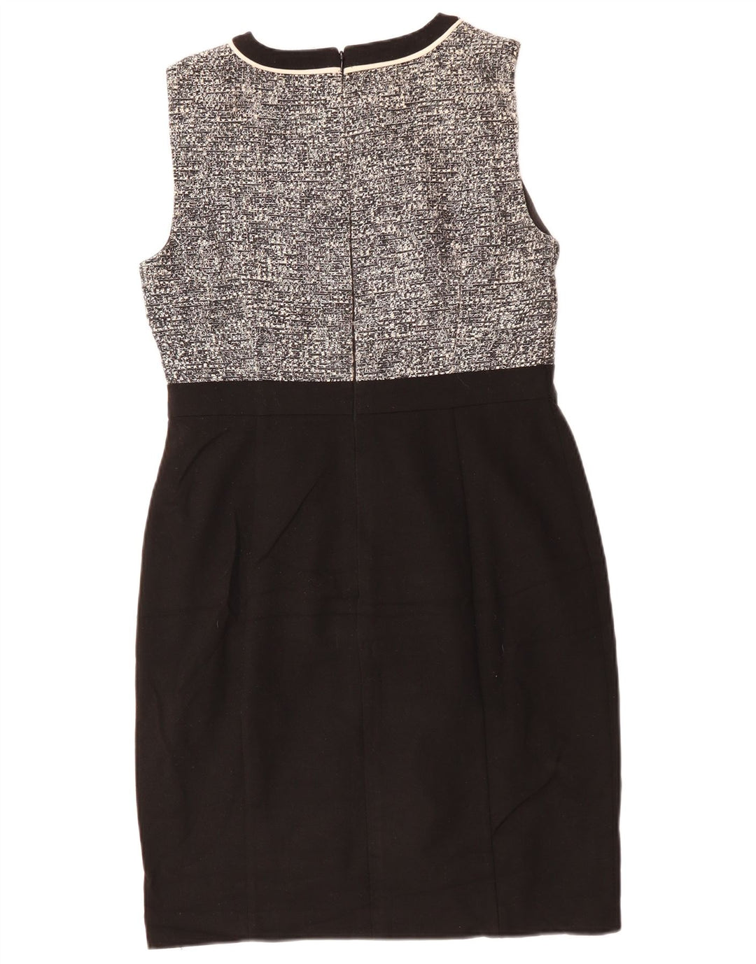 Hobbs ženska plašt haljina bez rukava UK 12 Srednji crni flekasti poliester