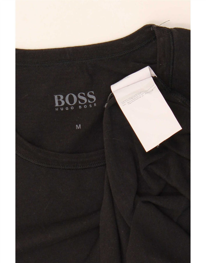 Hugo Boss muška majica kratkih rukava Srednji crni pamuk