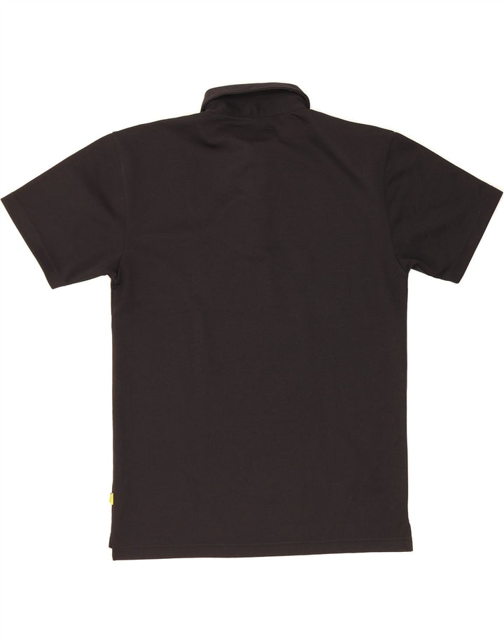 JACK & JONES Mens Polo Shirt Medium Black Polyester Vintage Jack & Jones and Second-Hand Jack & Jones from Messina Hembry 