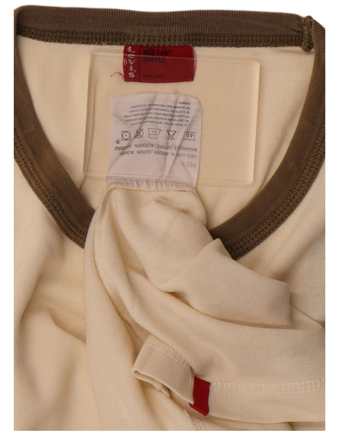 Levi's muški gornji dio prsluka mali od bijelog pamuka