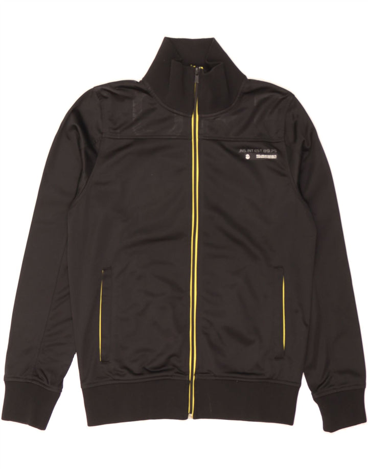 JACK & JONES Mens Tracksuit Top Jacket Small Black Polyester Vintage Jack & Jones and Second-Hand Jack & Jones from Messina Hembry 