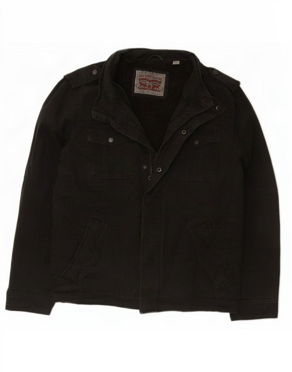 Levi's Mens Military Sherpa Jacket UK 40 Large Black