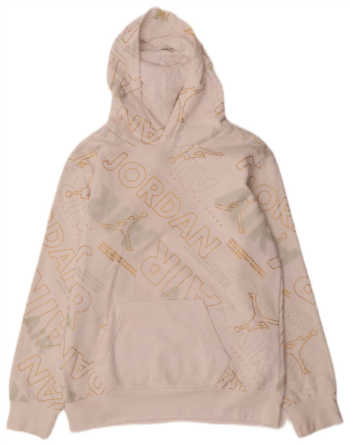 JORDAN majica s kapuljačom s kapuljačom, 13-14 godina XL, bijeli pamuk