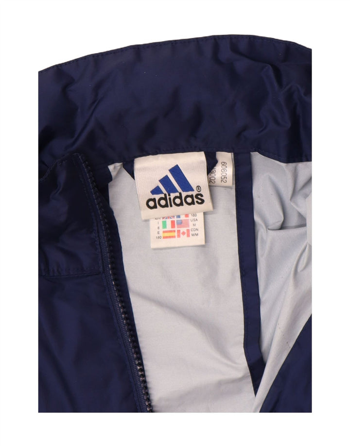 ADIDAS muška kišna jakna s grafičkim motivima UK 40/42 srednje tamnoplava poliamid