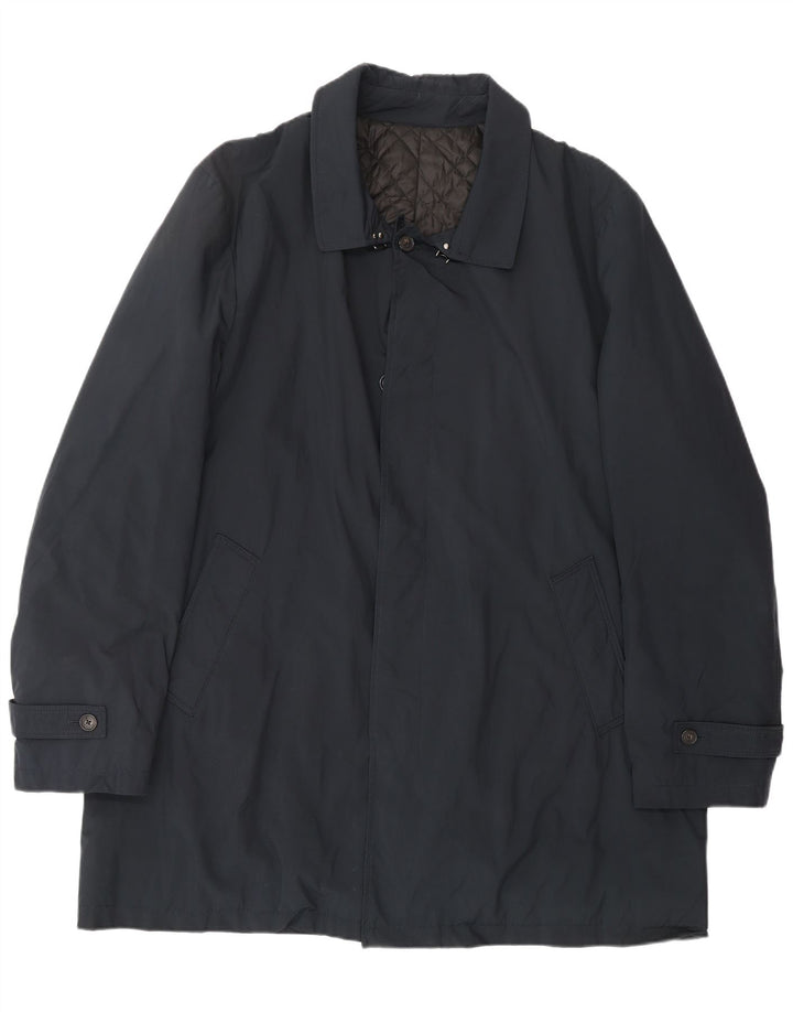 BORSALINO Muški kaput IT 56 3XL tamnoplavi poliesterski klasik