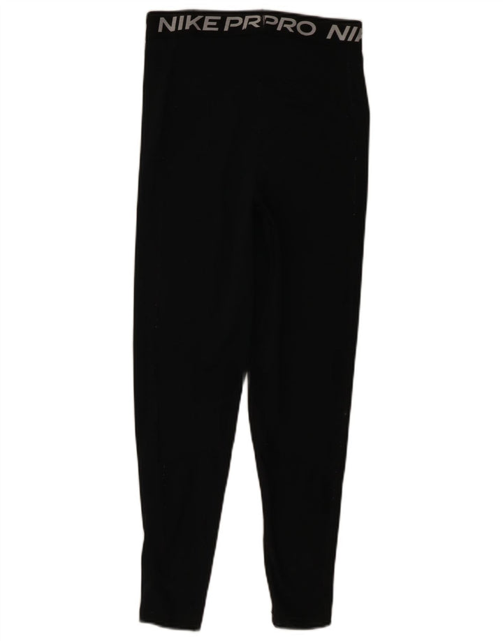 Nike Ženske Dri Fit Crop Graphic Leggings UK 8 Male crne poliesterske