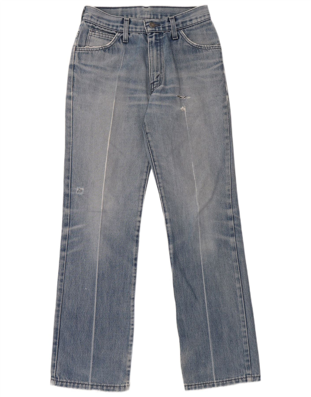 Levi's ženske ravne traperice s oštećenjem W28 L32, plavi pamuk