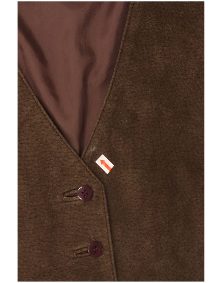 ST. BERNARD Ženski prsluk od brušene kože UK 14 Srednje smeđi poliamid