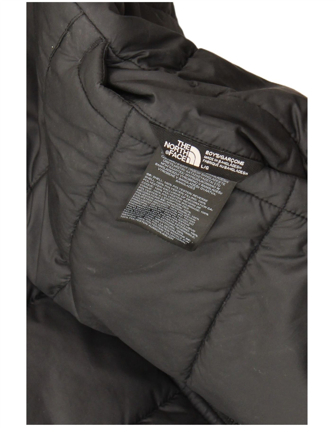 The North Face Boys Reverzibilna podstavljena jakna s kapuljačom 11-12 godina siva