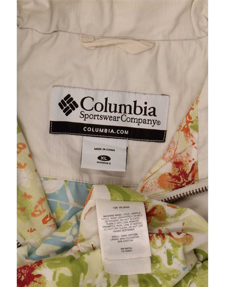 Columbia ženska bomber jakna UK 18 XL bijeli pamuk