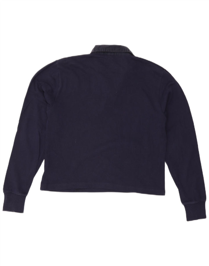 GANT ženska prekomjerna polo majica dugih rukava UK 14 srednje tamnoplava