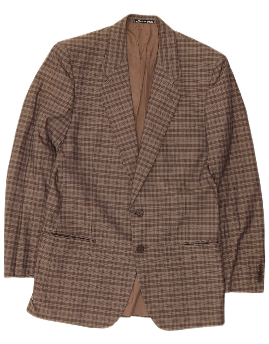 Giorgio Armani muški sako sa 2 gumba UK 34 XS smeđi karirani