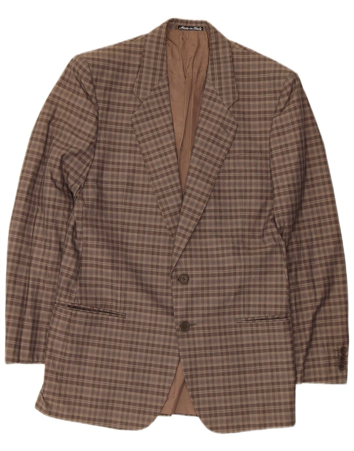 Giorgio Armani muški sako sa 2 gumba UK 34 XS smeđi karirani