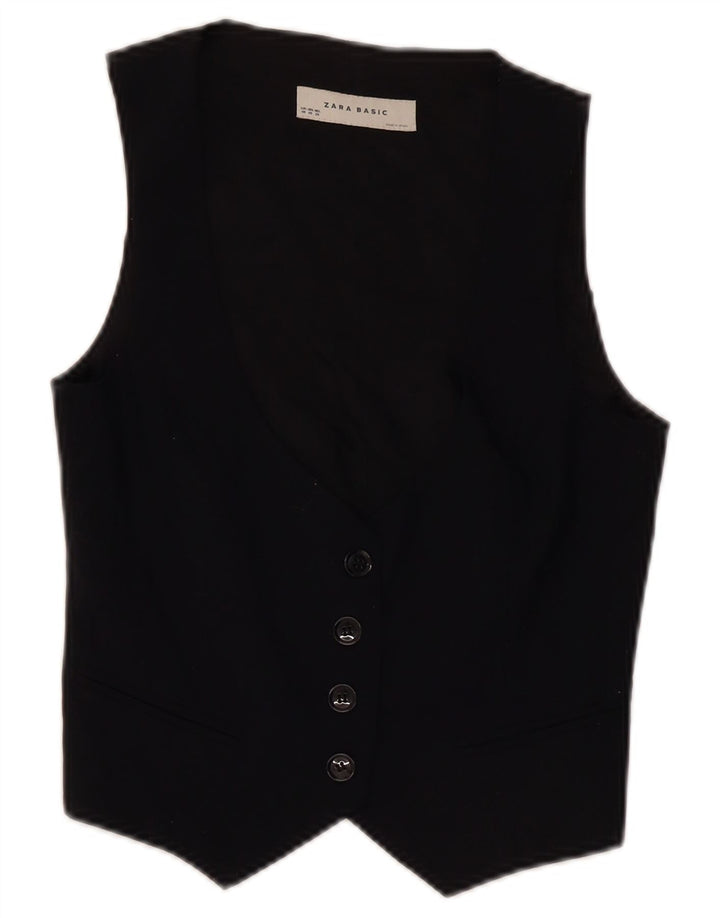 Zara ženski prsluk UK 6 XS crni poliester