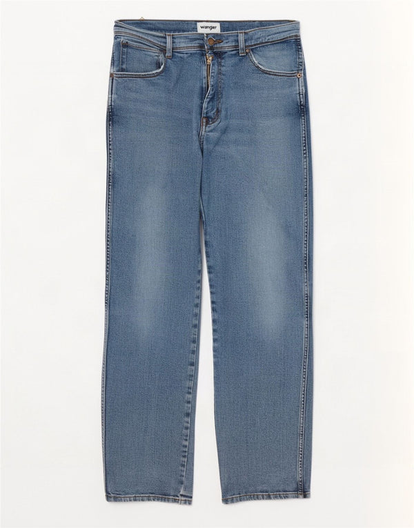 Wrangler Mens Texas Straight Jeans W33 L32 Blue Cotton