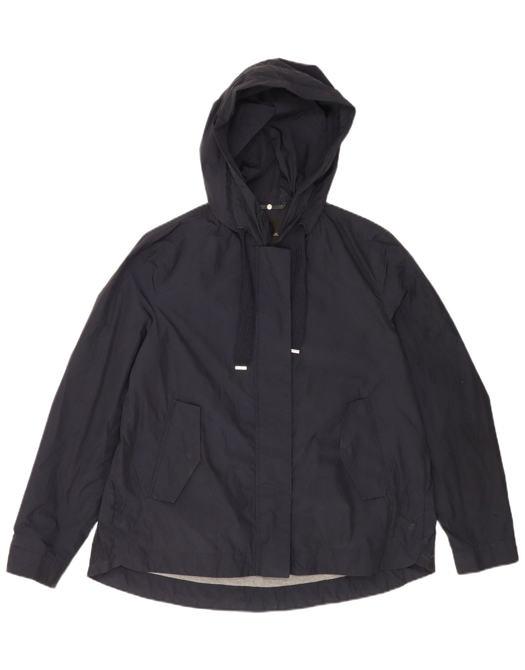Ženska prevelika bomber jakna s kapuljačom Massimo Dutti UK 14 srednje tamnoplava