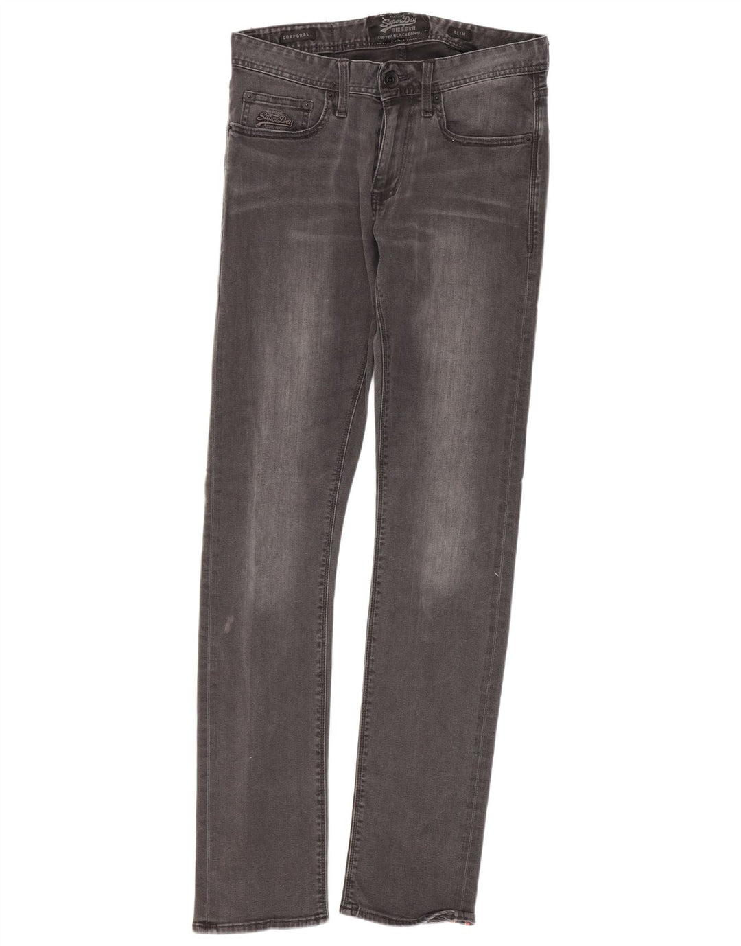 Superdry muške uske traperice W29 L32 sivi pamuk