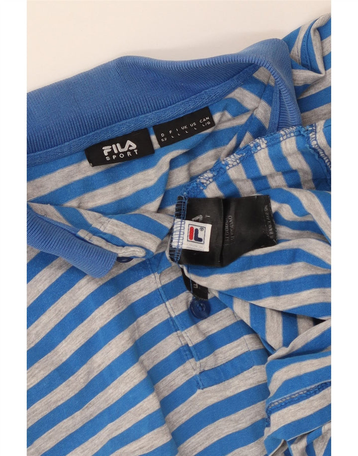 Fila muška polo majica s velikim plavim prugama, pamuk