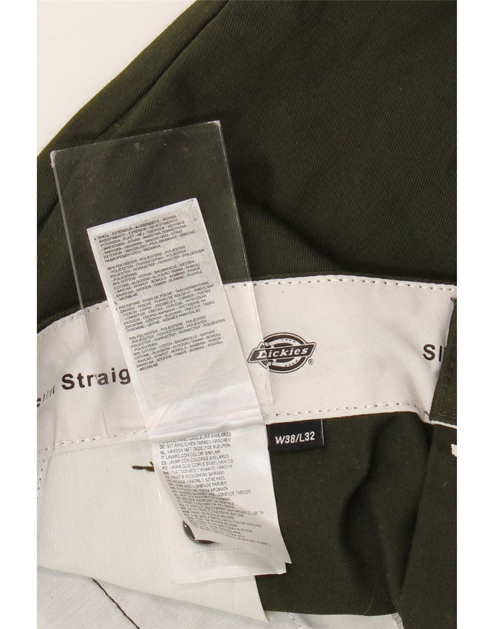 DICKIES Muške uske chino hlače W38 L32 kaki poliester