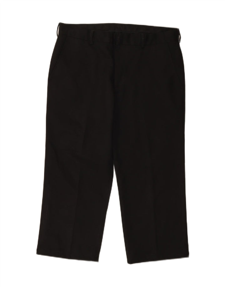 IZOD Mens Straight Capri Trousers W34 L22 Black Polyester Vintage Izod and Second-Hand Izod from Messina Hembry 