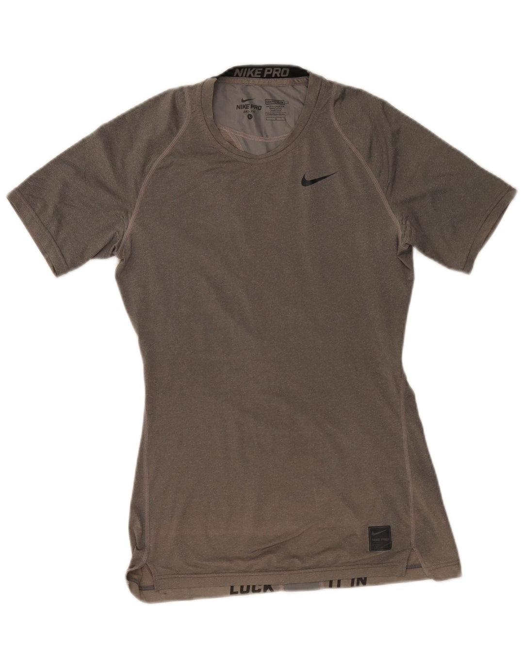Nike Ženska Dri Fit majica kratkih rukava UK 14 veliki sivi poliester
