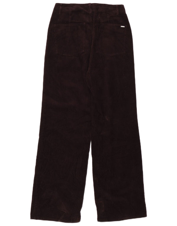 Massimo Dutti ženske ravne hlače od samta EU 36 XS W26 L29 Bordo
