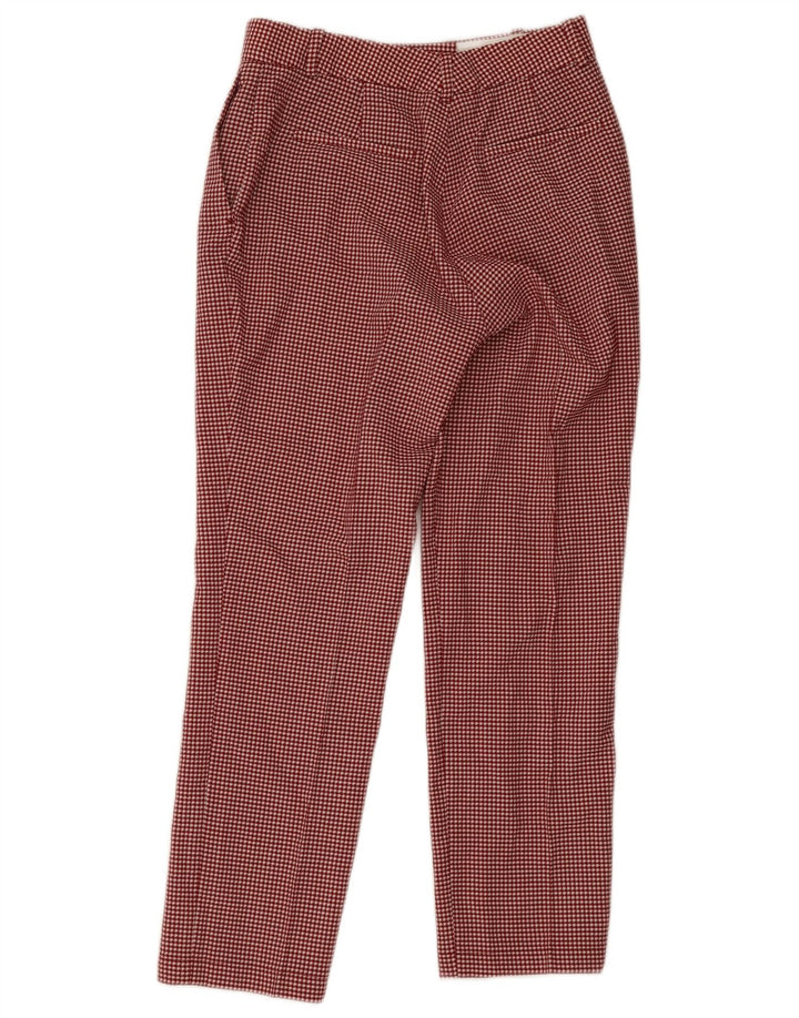 Ženske chino hlače Massimo Dutti EU 38 male W28 L28 crvena houndstooth