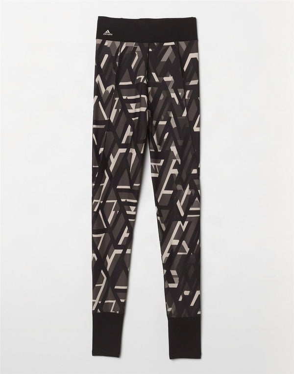 Adidas ženske tajice Climalite UK 8/10 male crne geometrijske