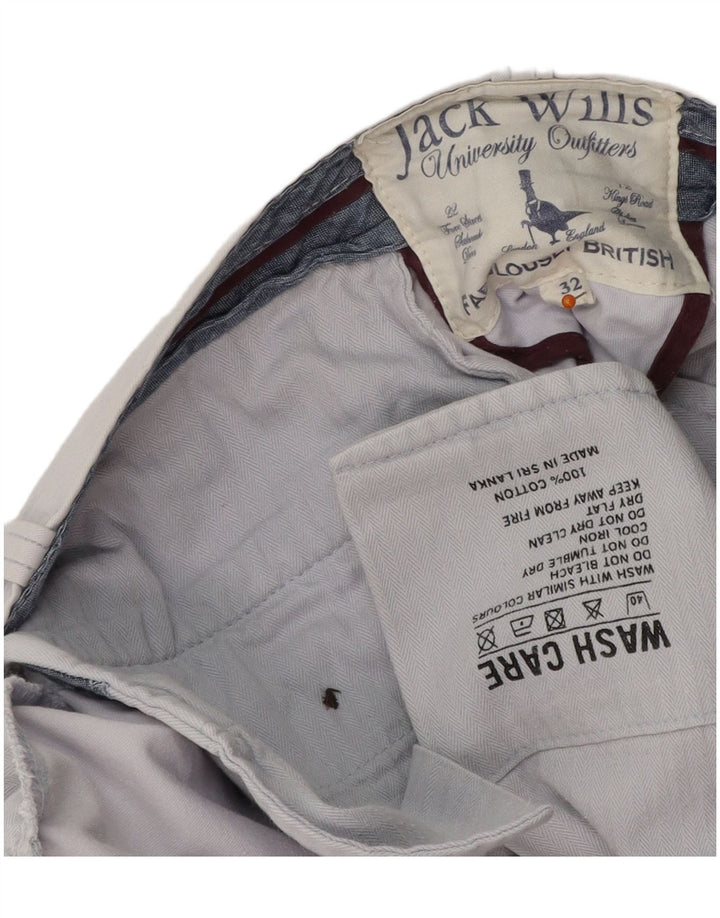 JACK WILLS Muške kratke hlače Chino W32 Srednje plavi pamuk