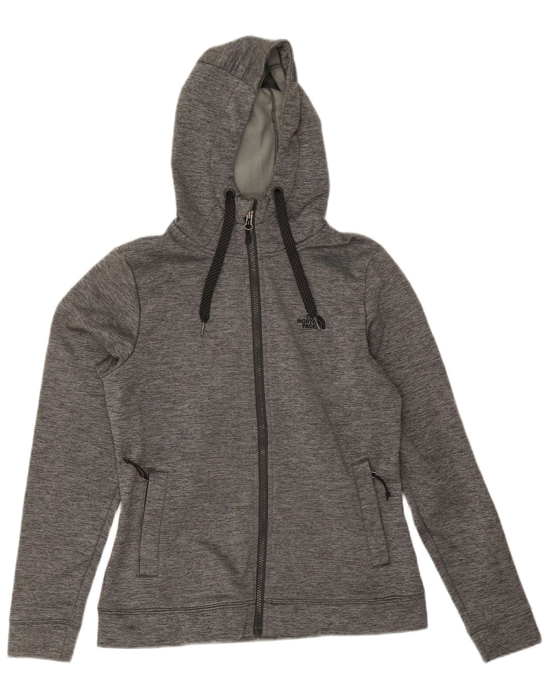 The North Face ženski pulover s kapuljačom s patentnim zatvaračem UK 12 srednje sivi poliester