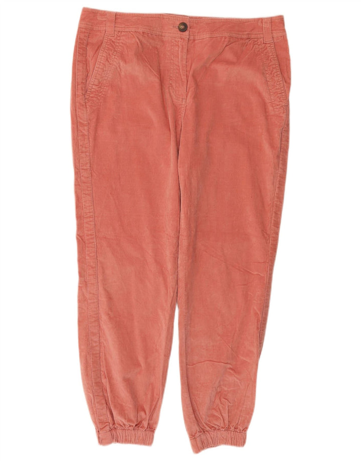 BODEN Ženske kratke joggers hlače od samta UK 14 Large W34 L25 Pink