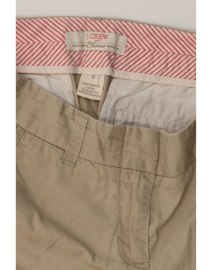 J. CREW Ženske chino kratke hlače US 0 XS W28 bež pamuk