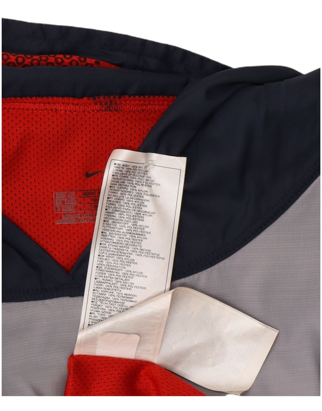 Nike muški prsluk s kapuljačom XL sivi Colourblock najlon