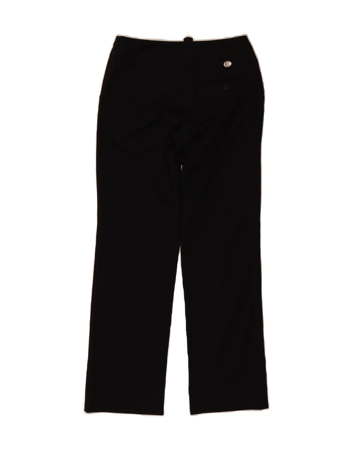 TRUSSARDI Womens Straight Casual Trousers EU 40 Medium W30  Black Vintage Trussardi and Second-Hand Trussardi from Messina Hembry 