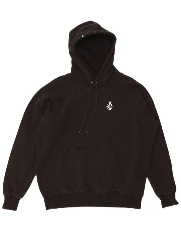 Volcom velika ženska majica s kapuljačom UK 10, mali crni pamuk