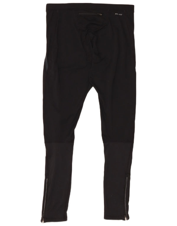 Nike Ženske Dri Fit Leggings UK 16 Veliki crni poliester