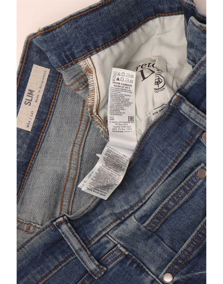 Marks & Spencer muške uske traperice W34 L31 plavi pamuk