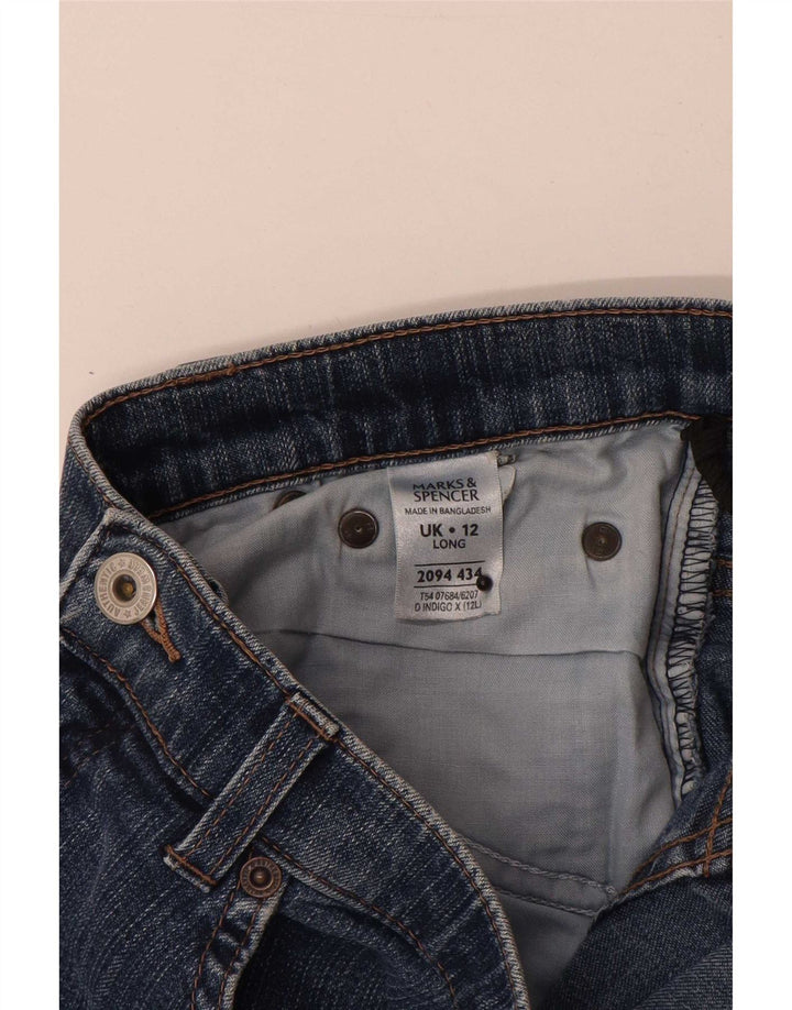 Marks & Spencer ženske traperice Bootcut UK 12 srednje W28 L29 plavi pamuk