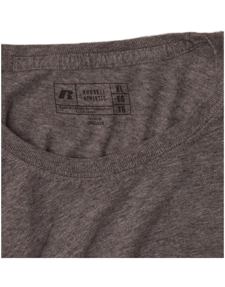 Russell atletska majica kratkih rukava za dječake 14-15 godina XL siva