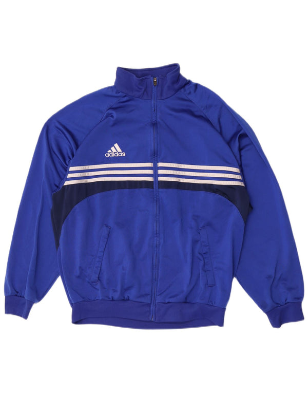 Adidas muška trenirka gornja jakna UK 44/46 veliki plavi poliester u boji
