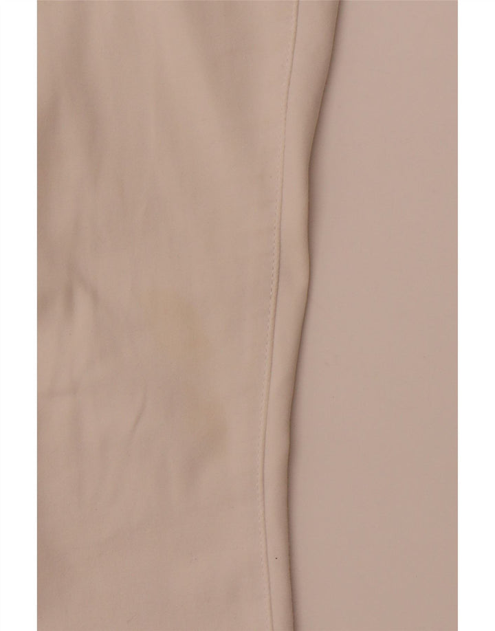 SUPERDRY ženske uske chino hlače UK 12 srednje W32 L29 bijeli pamuk