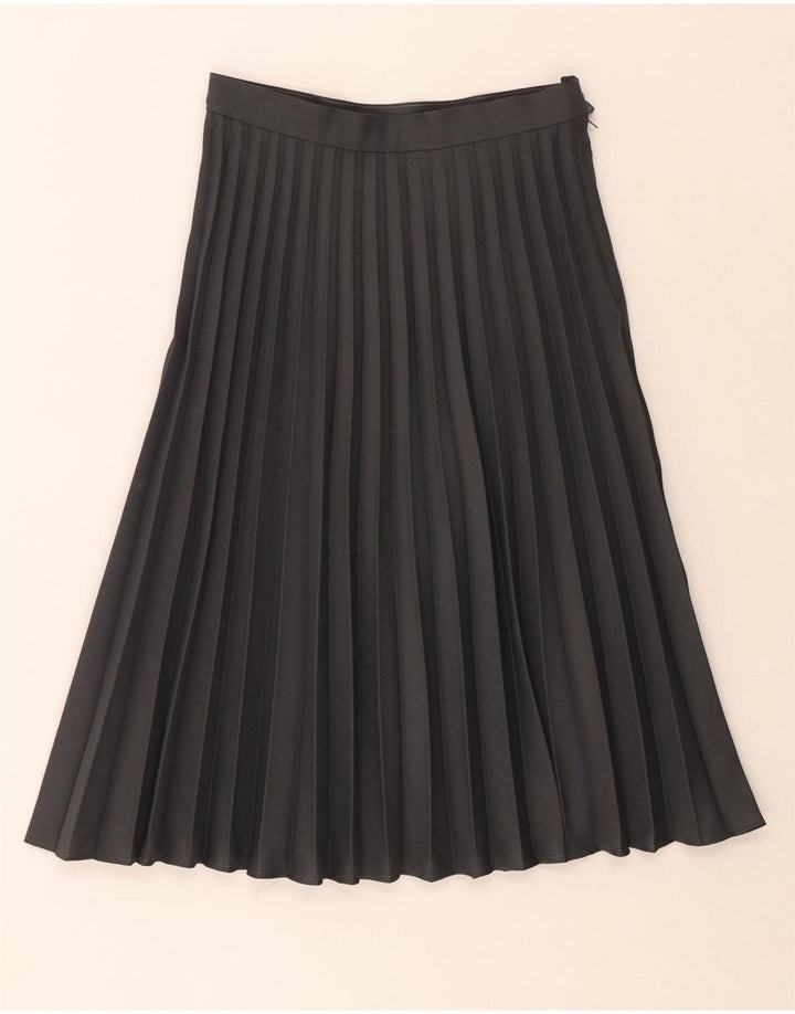 C&A Womens High Waist Pleated Skirt EU 38 Medium W26 Grey Polyester Vintage C&A and Second-Hand C&A from Messina Hembry 