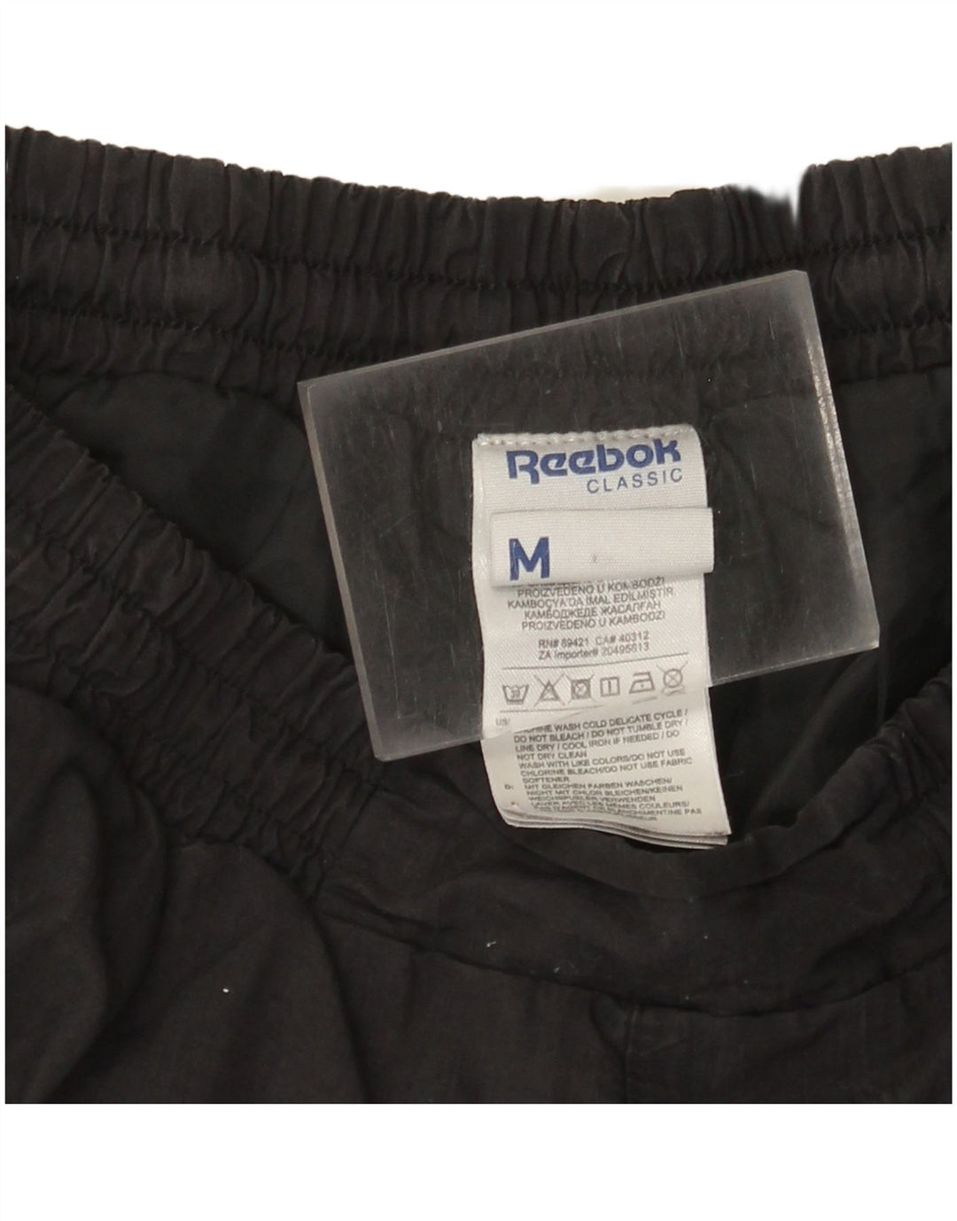 Reebok muške klasične trenirke Hlače za trčanje srednje crne boje od poliestera
