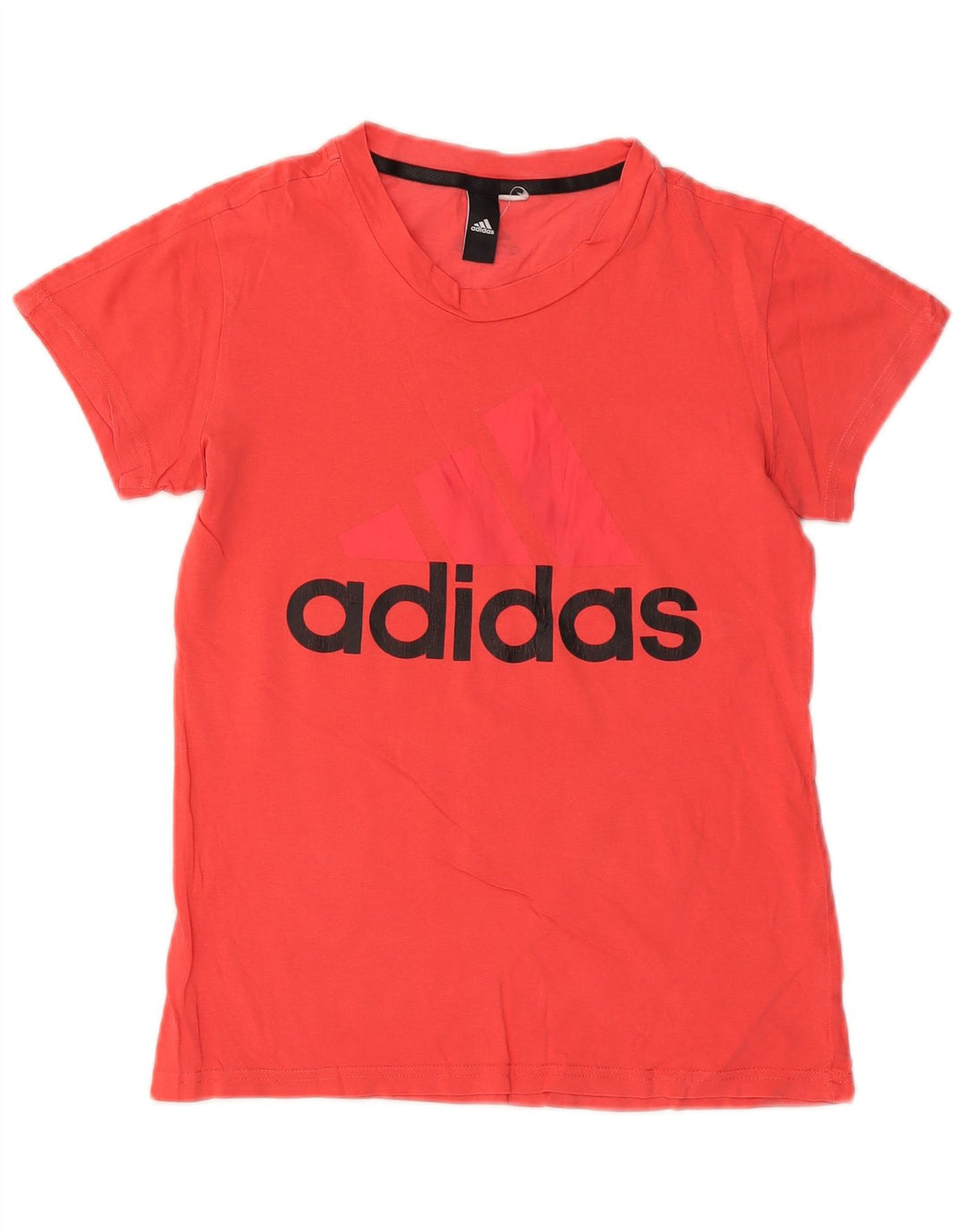 ADIDAS Ženska grafička majica kratkih rukava UK 12 Srednje crvena