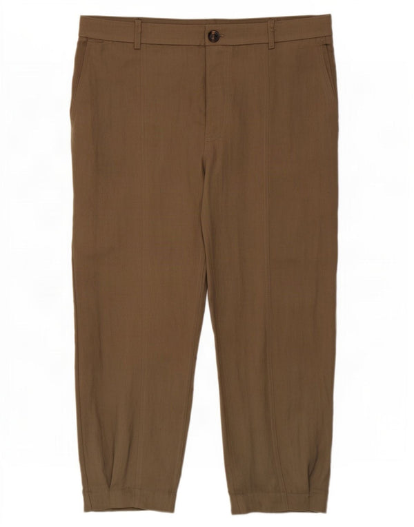 Zara ženske joggers kratke hlače velike W30 L26 kaki liocel