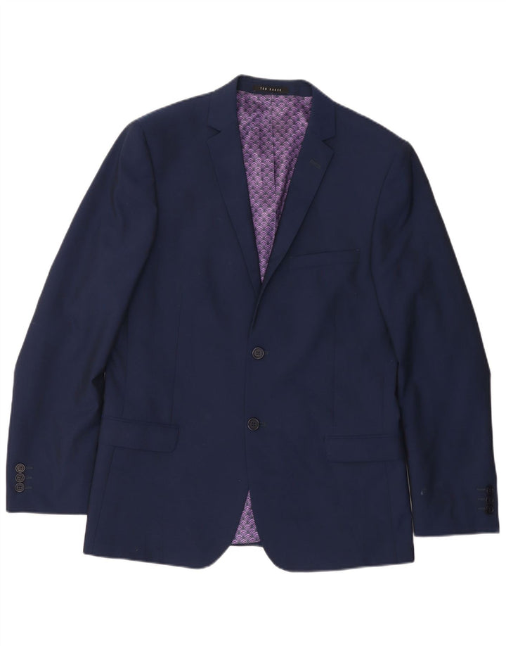 Ted Baker muška jakna s 2 gumba UK 40 velika tamnoplava vuna