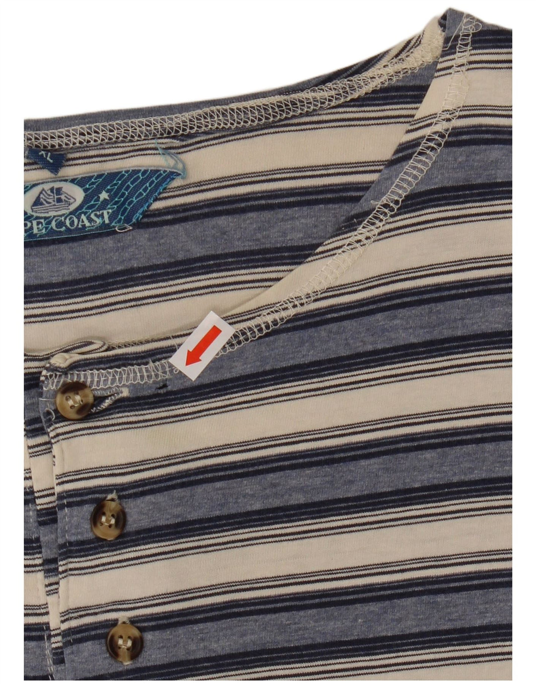 VINTAGE muška majica kratkih rukava XL tamnoplavi pamuk na pruge