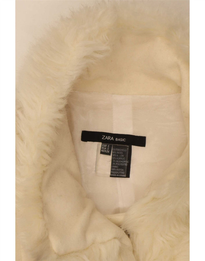 Zara ženski kaput UK 10 Small Beige Wool